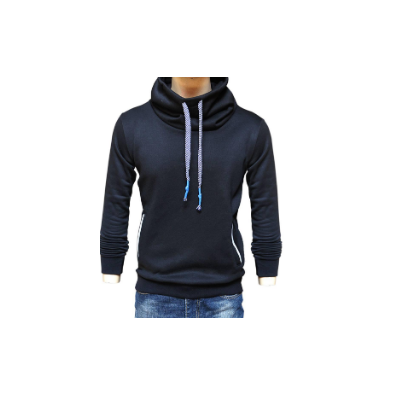 Korean Style Neck Hoodie Warm Fleece Inside